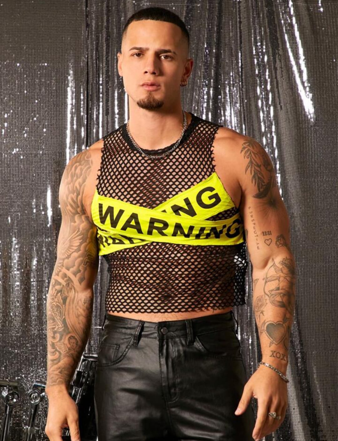 Hazard Mesh Statement Tank Top
